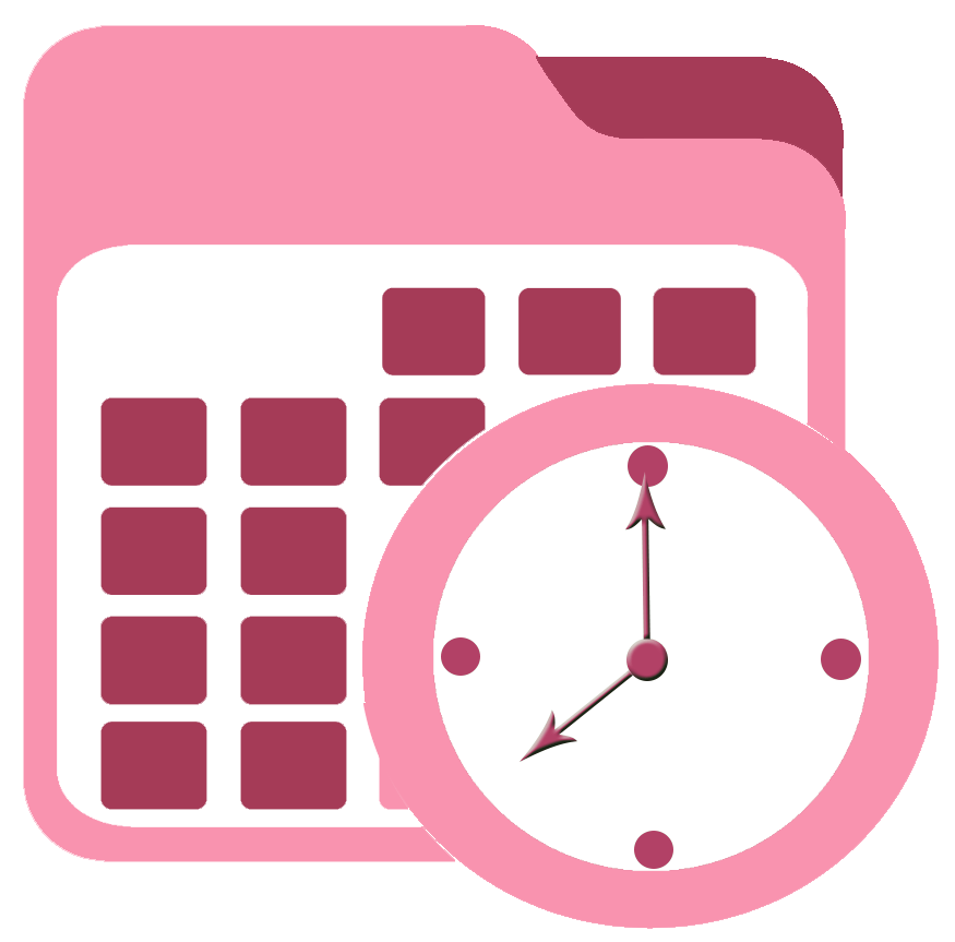 pink calendar icon 0
